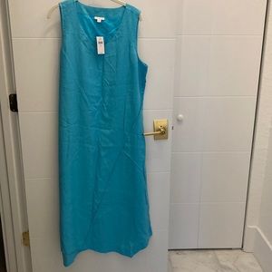 NWT J Jill linen maxi dress size large